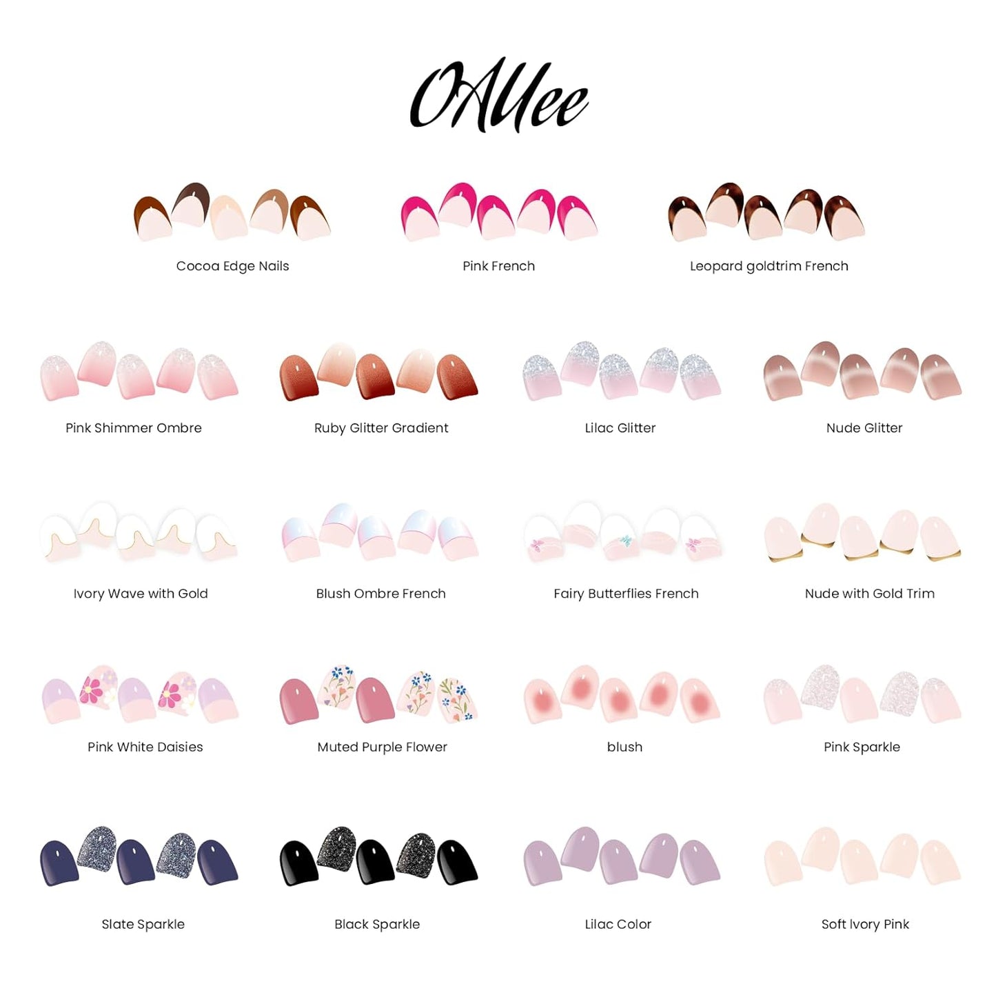 Semi Cured Gel Nail Strips | Built-In Gel Top Coat | UV Light Required | Salon Quality, Easy Application And Removal (Ivory Wave With Gold)