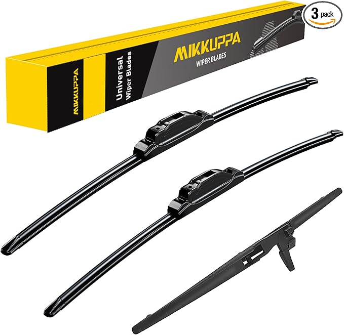MIKKUPPA 24"+20"+12" Windshield Wiper Blades Replacement for 2010-2022 Toyota 4Runner, Front & Rear Wiper Blades Set, Durable Stable Quiet All Season (Pack of 3)