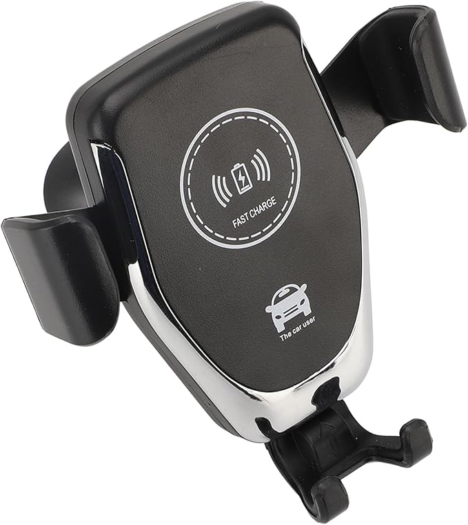Alomejor Alomejor Car Wireless Charger Automatic Phone Holder 360 Degree Rotatable for Vent 15W Fast Charging Black for Most Cars