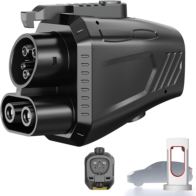 2026 Upgraded for NACS to CCS Adapter, [Max 500A 1000V] Fast Charge Electric Vehicle Charging Adapter, Tesla Supercharger to CCS1 Charger Adapter Compatible with Tesla Superchargers