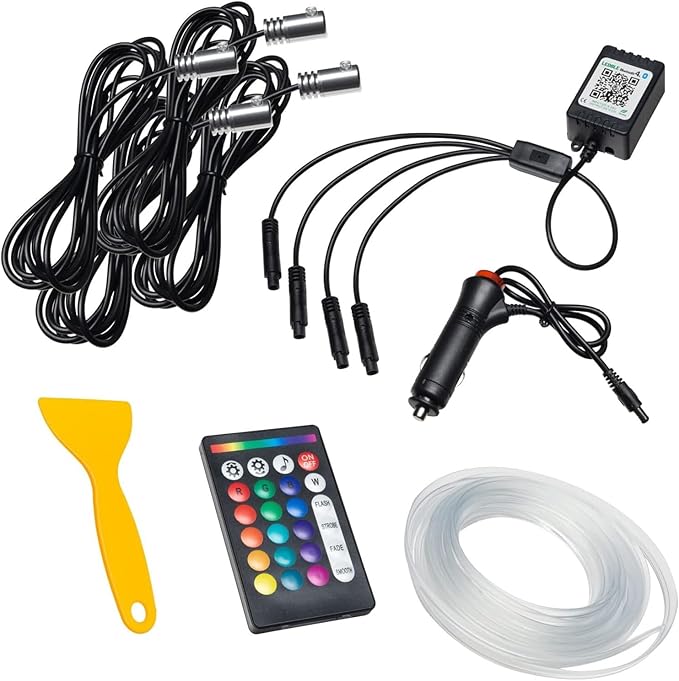 Oracle Lighting 4233-333-4: Fiber Optic Led Interior Kit - Colorshift (4Pcs)