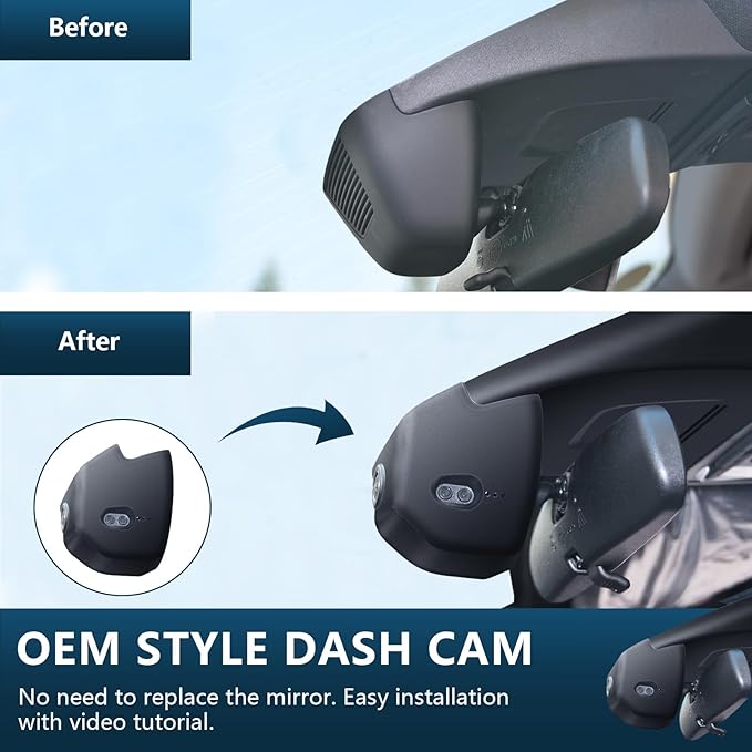 Mangoal 4K Dash Cam for 11th Honda Civic 2022-2026(Black), Si Type R Hatchback XL Sport SE EX_L Touring 1.5 2.0T, Integrated OEM Look, UHD 2160P Video, WiFi & App, GPS, 64GB Card
