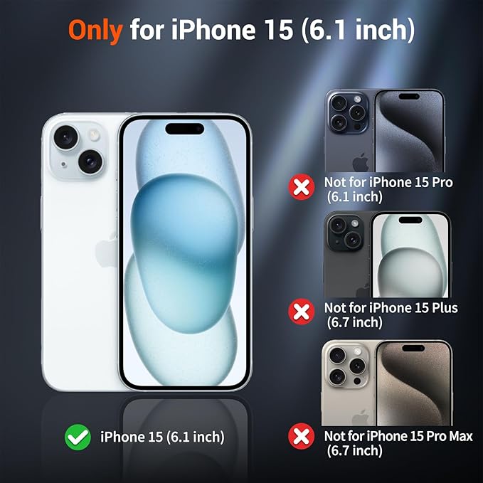 SUPFINE Magnetic for iPhone 15 Case(Compatible with MagSafe)(Military Grade Drop Protection) Slim Translucent Matte Shockproof with Anti-Fingerprint Phone Case,Desert Gold
