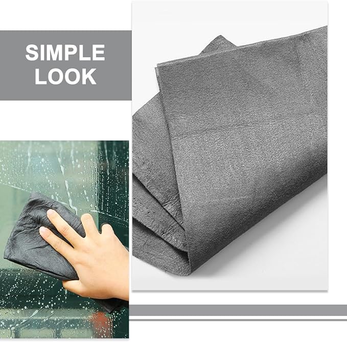 Abaodam 2pcs Car Wash Towels Microfiber Absorbent Drying Towels for Car Detailing and Window Cleaning, Lint-Free 30x30cm Cloths for Automotive Interior and Exterior Use