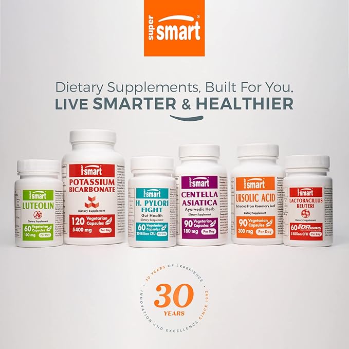 Supersmart - Vegan Vitamin D3 Supplement 5000 IU - 100% Plant Based Cholecalciferol - Sourced from GMO-Free & Pesticide-Free Algae | Non-GMO & Gluten Free - 60 Softgels