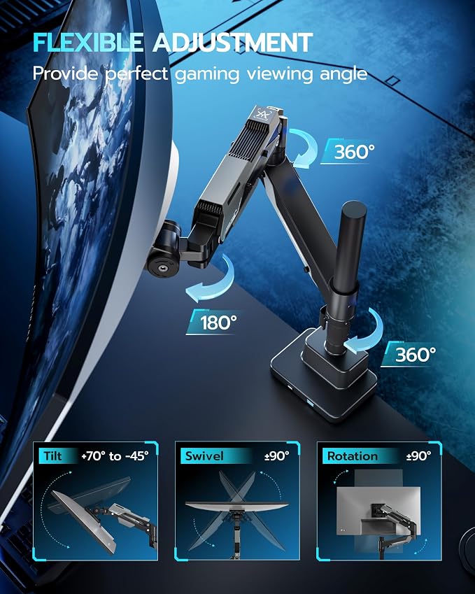 ARES WING Single Monitor Mount
