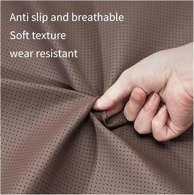 1/2PCS PU Leather Car Neck Pillow & Lumbar Support Cushion, Breathable Universal Seat Headrest Waist Pad, Soft Support Cushion for Daily Driving and Travel(D Style headrest)