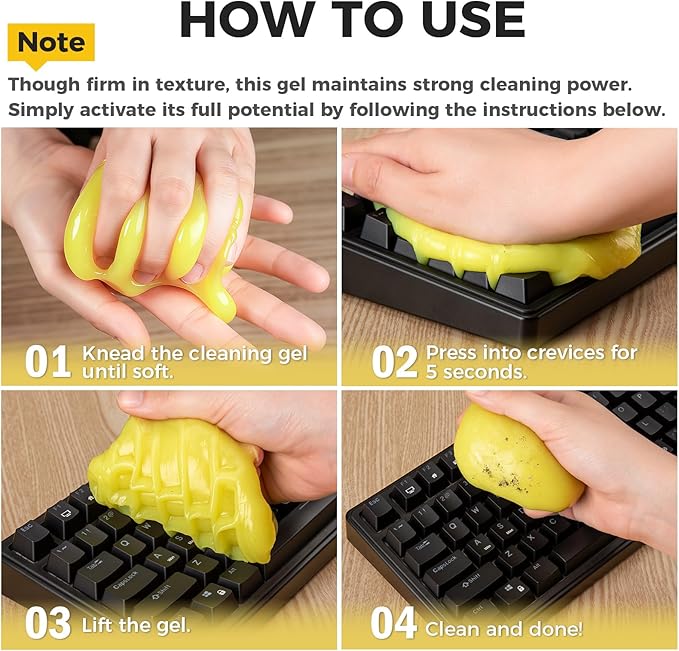 ASFSKY Car Cleaning Gel (Purple,Lavender) Cleaning Putty Universal Dust Cleaning Car Interior Cleaner Keyboard Dust Remover Car Slime Gifts for Men Women Girl（1 Pack）