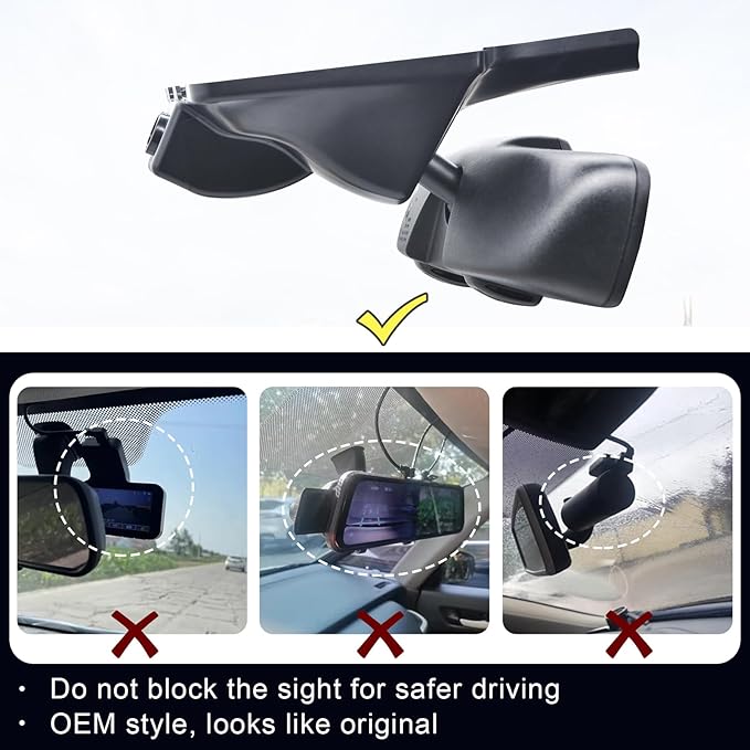 Mangoal 4K Dash Cam Custom Fit for Jeep Grand Cherokee 2016 2017 2018 2019 2020 2021, Grand Cherokee WK 2022 (Model C), Laredo Laredo X Overland Summit Trackhawk, OEM Look, WiFi & App,128GB Card
