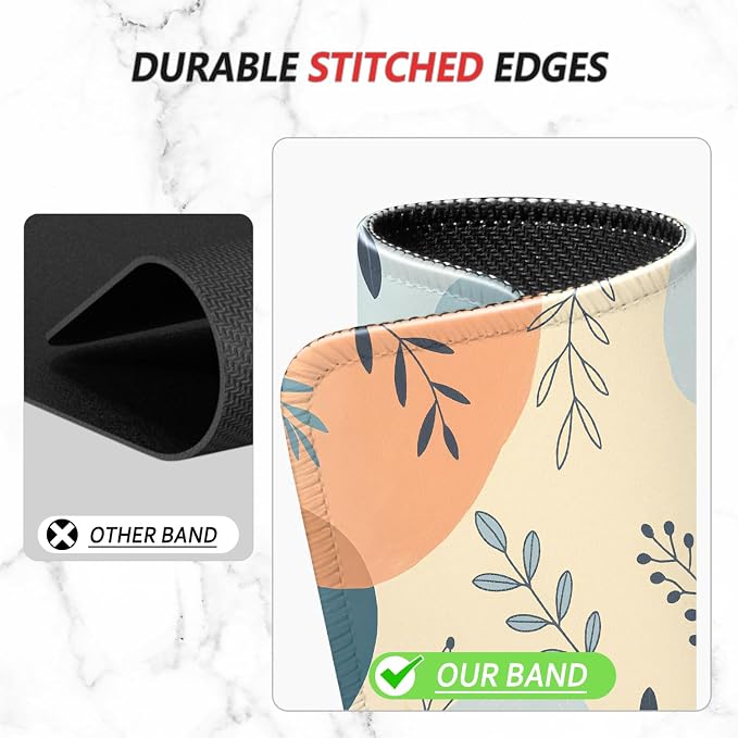 ITNRSIIET Mouse Pad Non-Slip Rubber Base Smooth Surface Stitched Edges