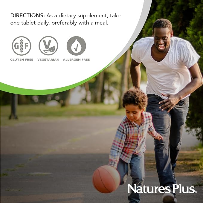 NaturesPlus Mega B-100 Complex - 60 Sustained Release Tablets - Balanced B Complex - Energy Support - Vegetarian, Gluten Free - 60 Servings