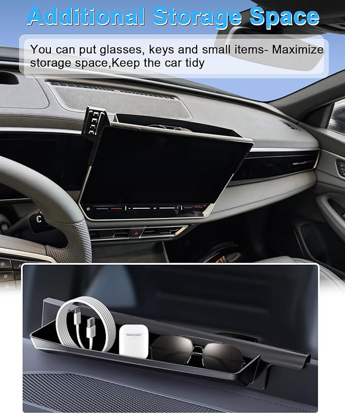 PZK Car Phone Mount for 2019-2025 2026 Toyota Corolla/Corolla Hatchback/Corolla Cross 2022-2025 2026 Accessories 8-inch Screen Magnetic 15W Fast Wireless Charging Car Phone Holder Not Affect Vent