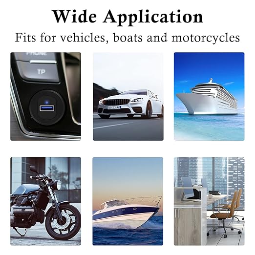 Single Port USB 3.0 Car Mount Flush Cable, USB3.0 Male to Female Car Mount Extension Cable for Boat Dashboard Panel 1ft