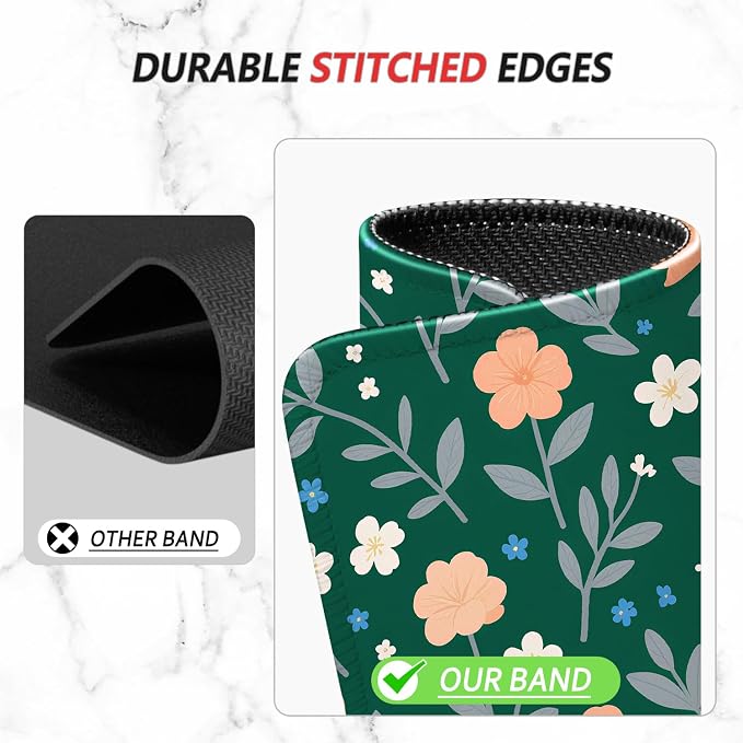 ITNRSIIET Mouse Pad Non-Slip Rubber Base Smooth Surface Stitched Edges
