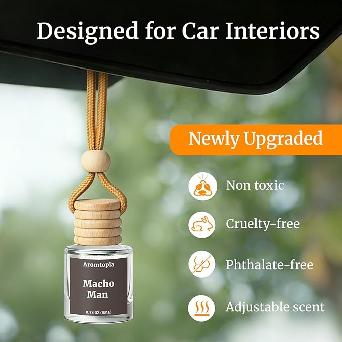 Hanging Car Air Freshener - Aromtopia Hotel Scent Car Fragrance Diffusers - Car Odor Eliminator - Long Lasting Scent - Auto Accessories - Hotel Marriott, Pack of 2