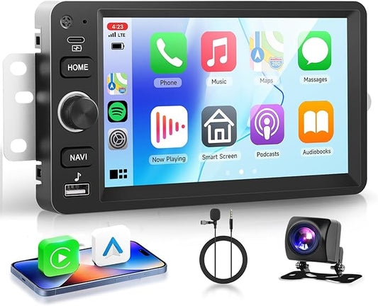 4+64G 7″ Android Car Stereo for Chevrolet Chevy Silverado Impala Tahoe GMC Sierra Yukon Hummer, Plug&Play Wireless CarPlay Android Auto DSP 32EQ,IPS Touchscreen,GPS,Backup Camera