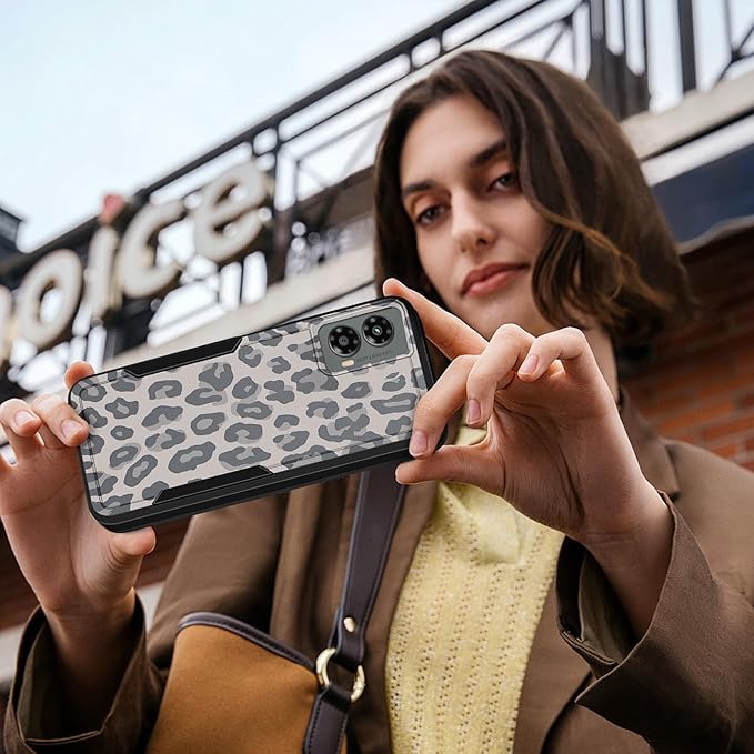 for Moto G 5G 2024 Case - Compatible with MagSafe Women Girls Cute Magnetic Protective Phone Cover Cool Fun Unique Leopard Heavy Duty Shockproof Design for Motorola Moto G 5G 2024 Cases