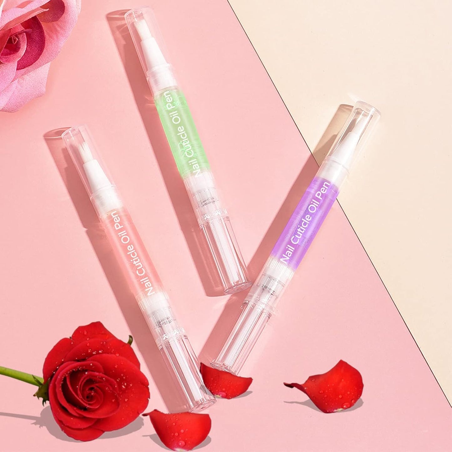 Nail Cuticle Oil Pen 18 Scents Gel Nail Oil Pen Nourishment Polish With Vitamins Moisturized Cuticle Care