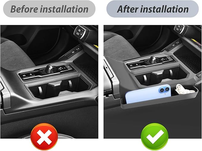 SKTU 2PCS for 2026 Toyota RAV4 Co-Pilot Console Tray for 2026+ Toyota RAV4 (LE/SE/XLE Premium/Woodland/XSE/Limited) Co-Pilot Console Tray & Gear Shift Panel 2026 RAV4 Accessories Passenger Storage Box