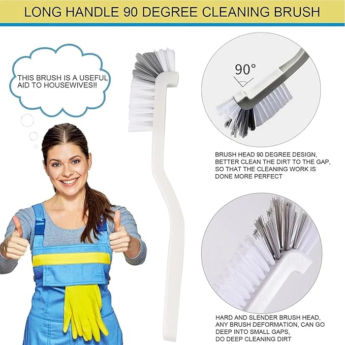 18Pcs Crevice Gap Cleaning Brush,Door Window Track Groove Corner Crevice Cleaning Brushes for Cleaning Window Grooves, Bathroom, Toilet Corner, Kitchen, Faucet, Sink (18Pieces)
