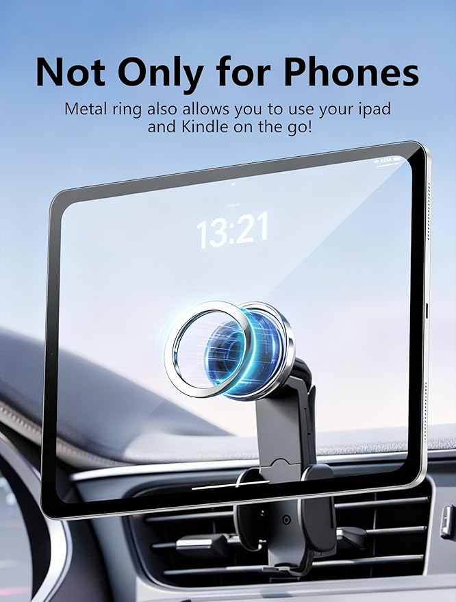 Metal Ring for Phone Case(0.4mm)，Compatible with Magnetic Ring Charger/Mount/Phone Holder Conversion Accessories，Applicable Universal Adhesive Metal Rings(NO Magnet) for iPhone Samsung Case(10PCS)