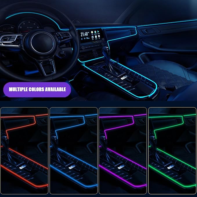 Car Interior Lights for BMW 7 Series 730d 730Ld 740d 740Ld 730i 730Li 740i 740Li 750i 750Li 745e 745Le LED Car Interior Atmosphere Lamp Car Ambient Lighting Kits,Ice Blue