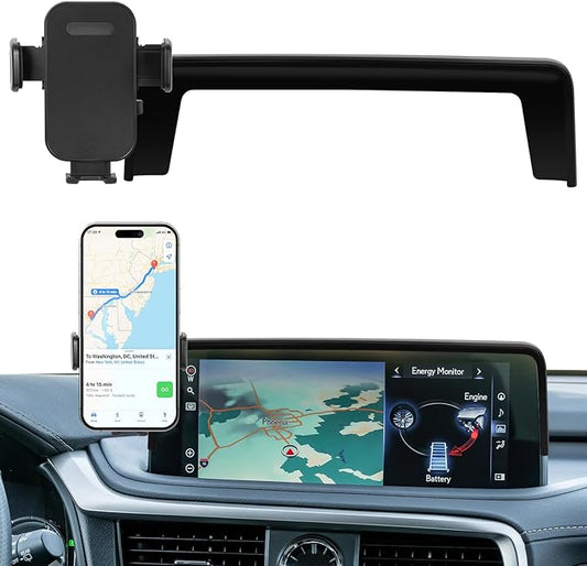 Car Phone Holder Fit for RX RX350/RX350L/RX450h/RX450hL 2020-2022-Cell Phone Mount for RX350 Accessories 12.3 inch Touchscreen Hands-Free 360° Rotation