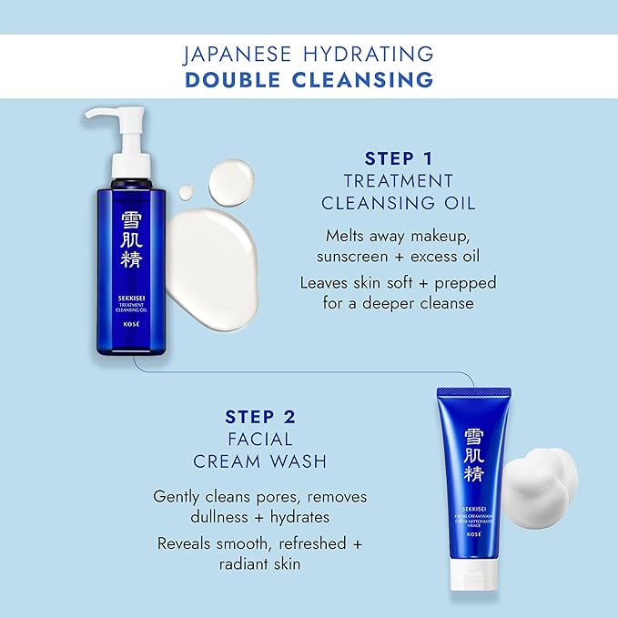 SEKKISEI Facial Cream Wash, Foaming Face Cleanser, 4.5 Ounce