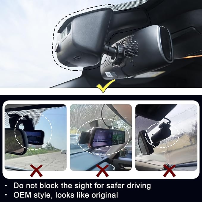 Mangoal 4K Dash Cam Custom Custom Fit Jeep Grand Cherokee 2016 2017 2018 2019 2020 2021 & Grand Cherokee WK 2022 (Model A),Check Model Carefully,Limited Trailhawk Overland,UHD 2160P Video,128GB Card