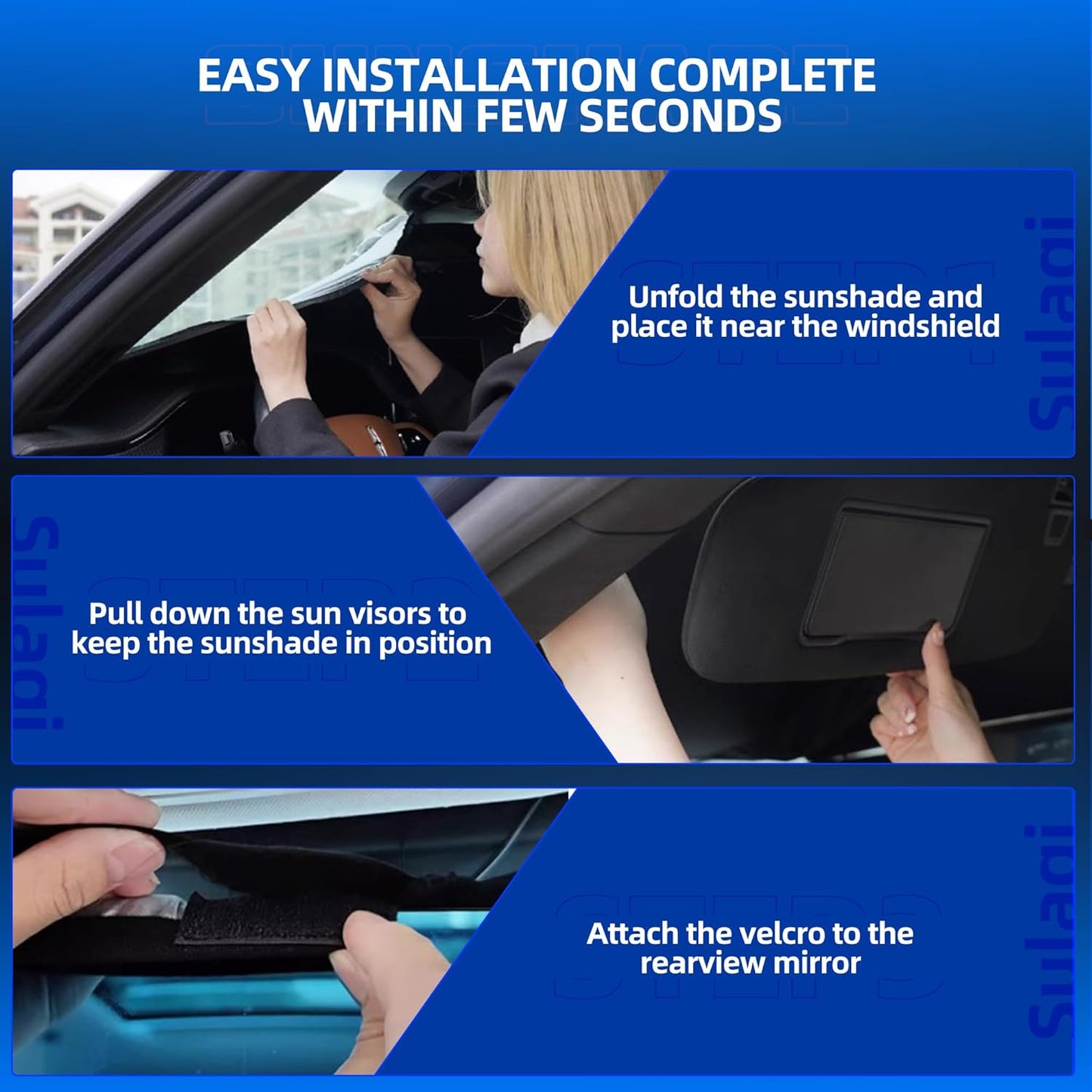 Windshield Sun Shade for S-ubaru Legacy 2020-2025 Foldable Sunshade Custom Fit Front Window Car Interior Accessories Protector Blocks UV Rays