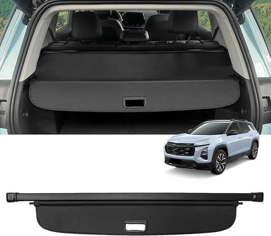 Cargo Cover for Chevrolet Equinox/GMC Terrain 2025-2026,Retractable Trunk Security Cover,Privacy Protection Shade,Carbon Fiber Texture