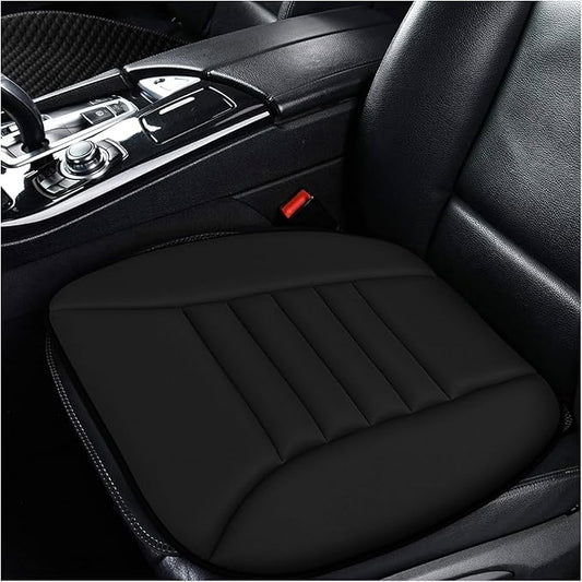 Car Seat Cushion, Breathable Driver Seat Protector with 1.2" Thick Comfortable Memory Foam, Universal Non-Slip Chair Pillow Pressure Relief Cushion Pad for Car Home Office (Black)