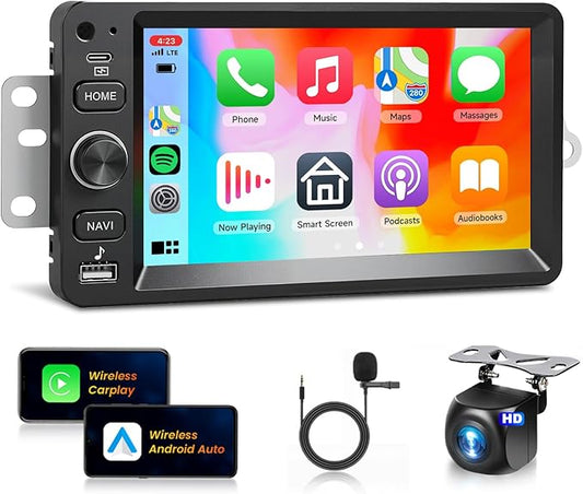 Car Stereo for Chevrolet Chevy Silverado Impala Tahoe GMC Sierra Yukon Hummer 2+64G Car Radio 5G WiFi Wireless Carplay Android Auto,7“ IPS,GPS,FM,SWC,Bluetooth,Backup Camera Plug-and-Play