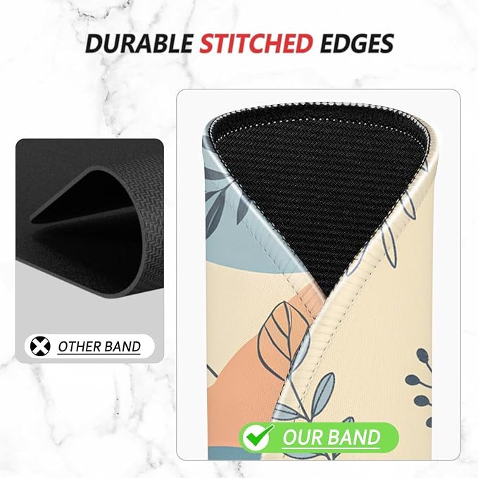 ITNRSIIET Mouse Pad Non-Slip Rubber Base Smooth Surface Stitched Edges