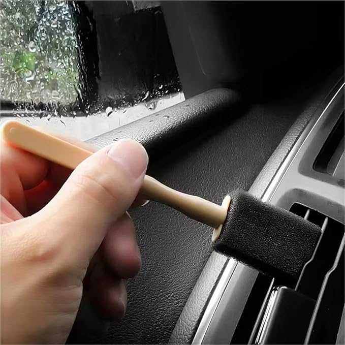Cleaning Brush for car Interior Cleaning Car Air Conditioner Vent Cleaner Cleaning Brush Detailing Scrub Outlet Wash Duster Dust Removal Auto Interior Clean Tool(1pcs)