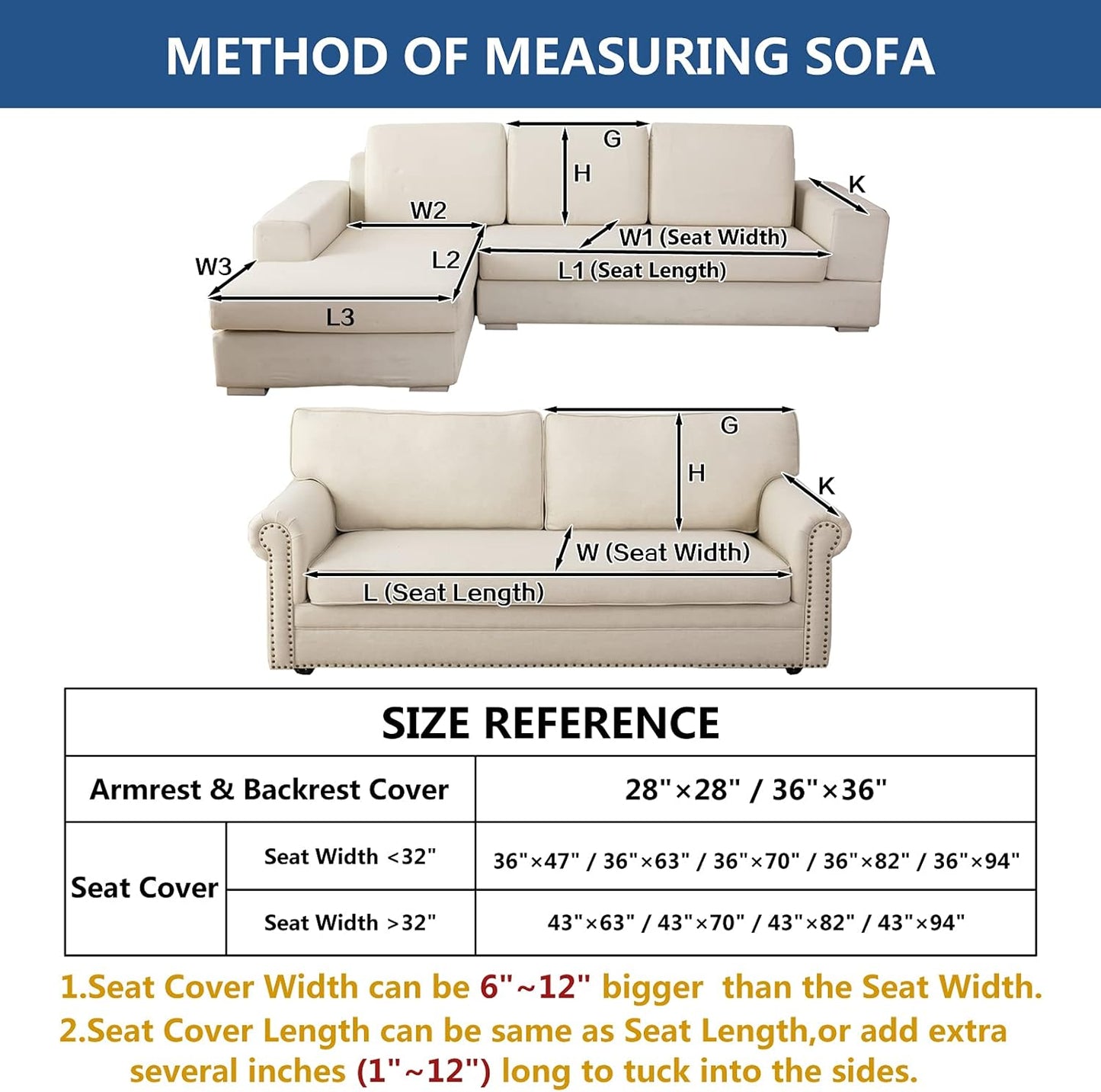 Eismodra Couch Cover,Sectional Couch Covers,Sofa Covers for 3 Cushion Couch,Anti-Slip Sofa Slipcovers for Dogs Cats Kids Loveseat Recliner L Shaped Armrest Backrest,Coffee 36''x47''(Only 1 Piece)