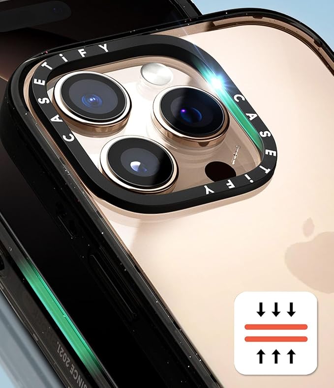 CASETiFY Impact iPhone 16 Pro Max Case [4X Military Grade Drop Tested / 8.2ft Drop Protection/Compatible with Magsafe] - Lisbon Love Summer Flowers Clear - Clear Black