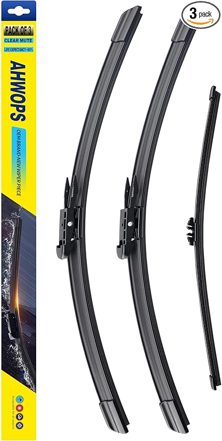 3 Wiper Front and Rear Wiper Blades for Ford Escape 2013-2019/Fusion 2013-2017, OE Original Style (28″/28″ Front/11″ Rear) For My Car