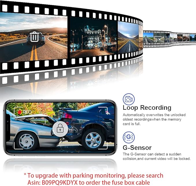 Fitcamx 4K Dash Cam Suitable for Honda HR-V 2023-2026 Sport LX EX-L (Gen3), OEM Factory Look, UHD 2160P Video, Built-in WiFi & APP, Loop Recording, G-Sensor, Night Vision, Easy to Install, 64GB Card