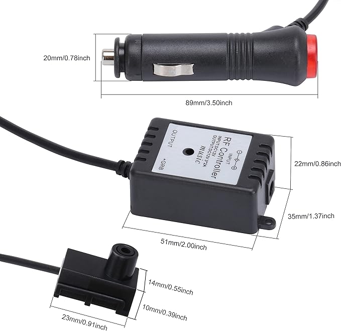 8 m Optic Fiber Car Ambient Lighting Kit RF Remote Control 8 Colors Multicoloured Music Interior Lighting Kit 12V 1W