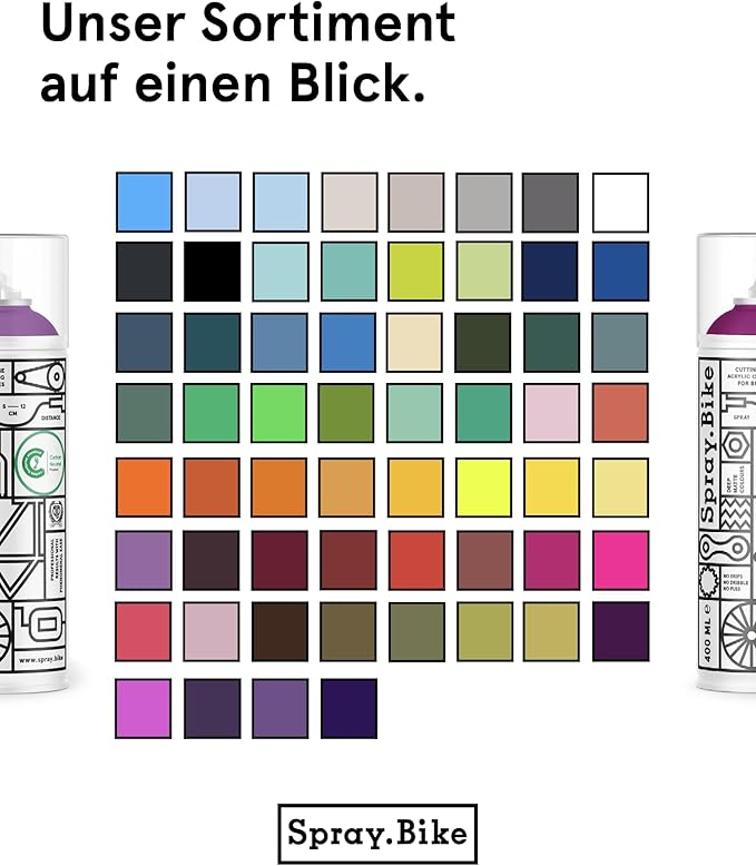 Spray.Bike Spray Paint | Designed Mainly for Bicycles | Multi-Use Acrylic Spray Paint for Metal, Plastic | High Coverage Bike Paint, 400ml, Limehouse