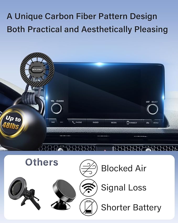 Car Phone Holder for BMW X3 2018-2021/X4 2019-2021 Accessories 10.3/10.25-Inch Screen Fixed Clip, Automobile Cradles Magnetic Phone Mount Compatible with MagSafe, Strong Magnets Cell Phone Base