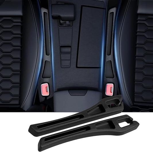 7F Car Seat Gap Filler Organiser,Between Seat Gap Filler, Centre Console Organiser, Universal Car Accessories, Fit SUV Truck Storage Black