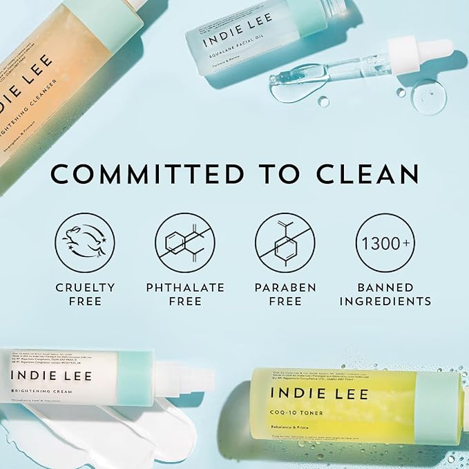 Indie Lee Coq 10 Cleanser - Cream-to-Milk Facial Cleanser Enriched with Hydrating Grape Seed & Jojoba Oil and Soothing Aloe Vera for a Nourished, Healthy Glow (125 Fl Oz)