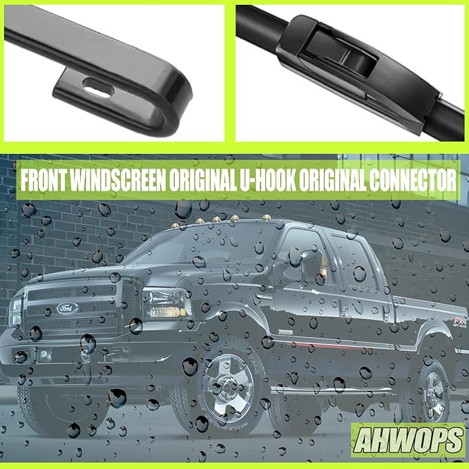 3 Wiper Front and Rear Wiper Blades for Jeep Wrangler JL 2018-2024, OE Original Style (16″/16″ Front/12″ Rear) For My Car