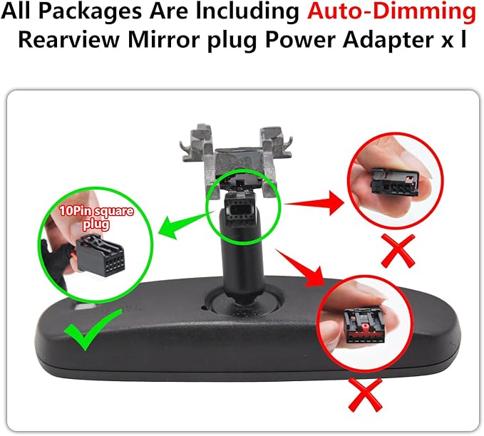 Mangoal Front 4K & Rear 1080P Dash Cam fit for GMC Sierra 1500 2014-2018 2500 HD/3500 HD 2015-2019(Model D), with A Cover, if Not, You Can Buy Model E (with Auto-Dimming Rearview Mirror Plug)
