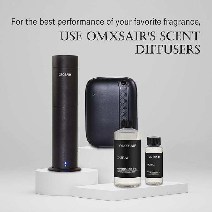Luxury Hotel Scent Dubai Oil Diffuser Refill Kit | Long Lasting Essential Oil for Large Room, HVAC & Car Waterless Fragrance Diffusers| Nanotech Formula| Spa Calming Aromatherapy Oil 500ml