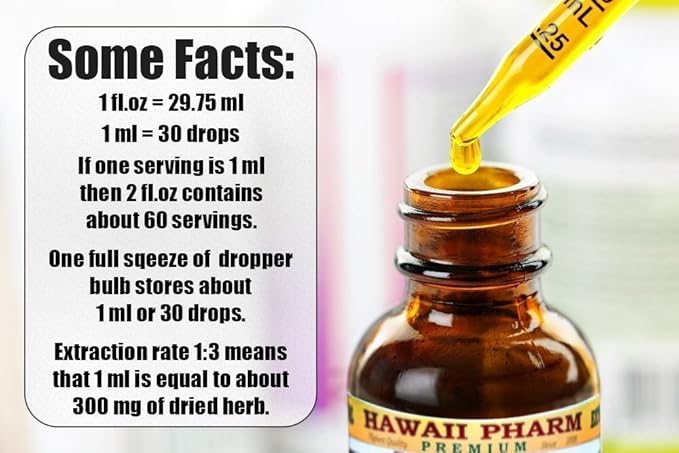 Hawthorn Alcohol-Free Liquid Extract, Hawthorn (Crataegus Laevigata) Dried Leaf and Flower Glycerite Hawaii Pharm Natural Herbal Supplement 15x4 oz