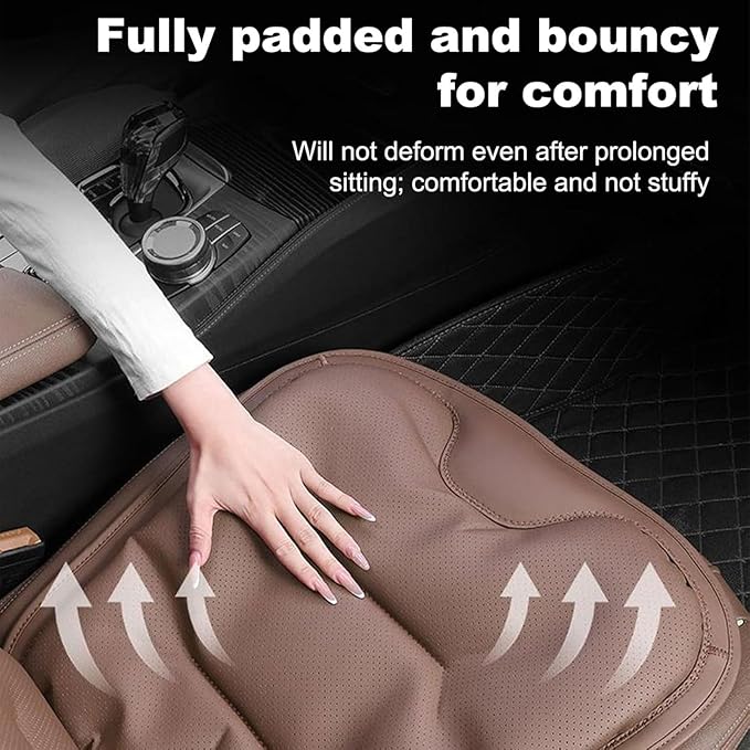 Car Seat Cushion for Porsche Macan 2015-2025-pr, Breathable Non-Slip Driver Seat Pad Ergonomic Memory Foam for Long Driving Car Office,A/2Pcs-Grey