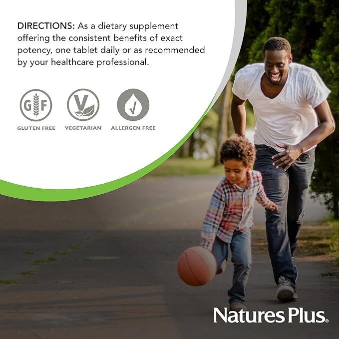 Natures Plus Herbal Actives Milk Thistle, Extended Release - 500mg, 80% Silymarin, 30 Vegetarian Tablets - Gluten-Free - 30 Servings